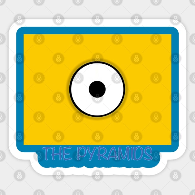 MINI YELLOW PYRAMID Sticker by LuckYA